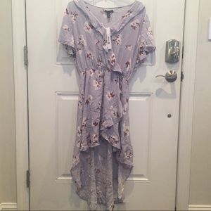 NWT Aqua Grey Floral Dress
